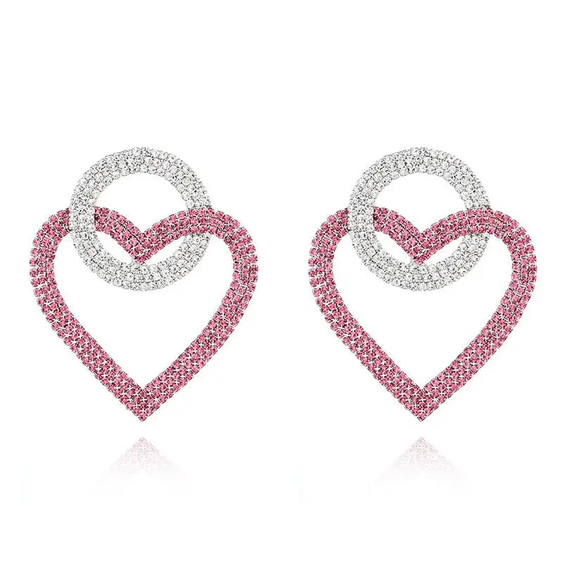 Fashion peach Heart Accessories Earrings null