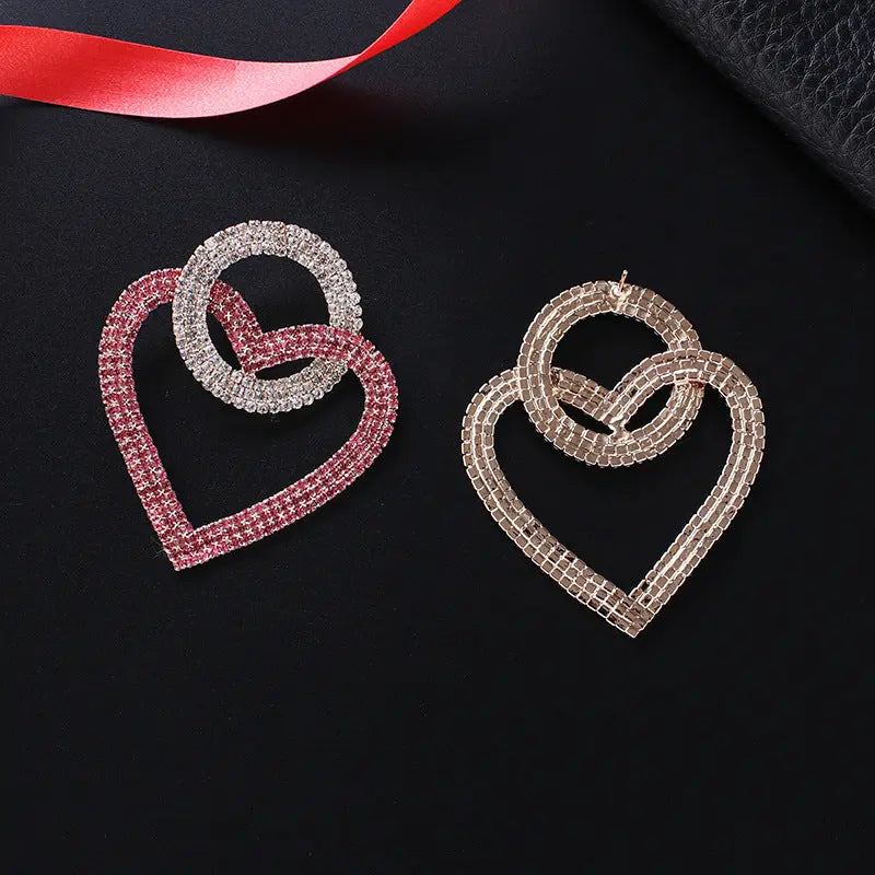Fashion peach Heart Accessories Earrings null