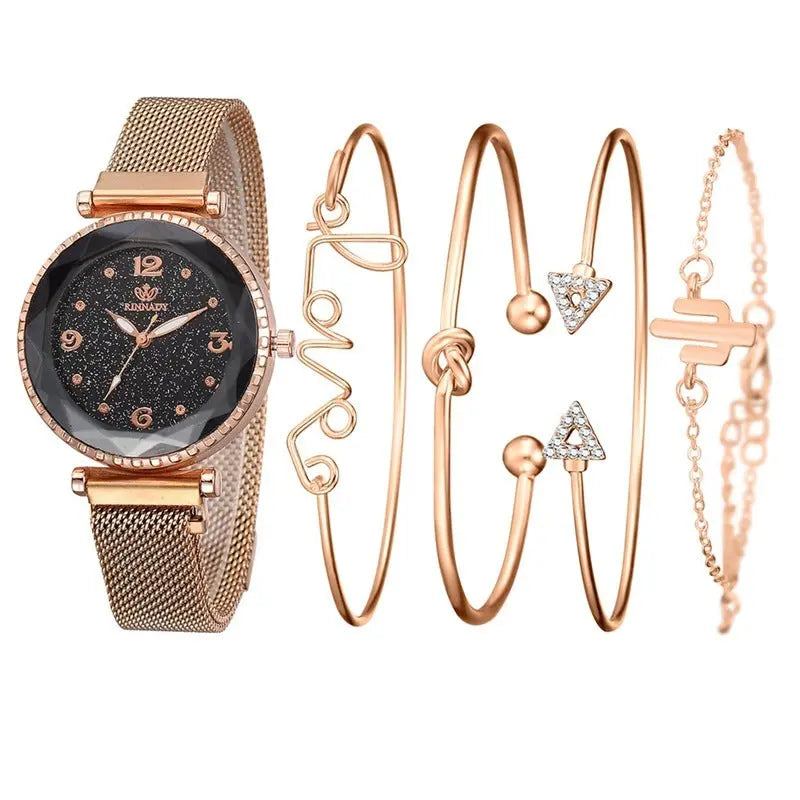 Fashion women's quartz watch bracelet bracelet set null