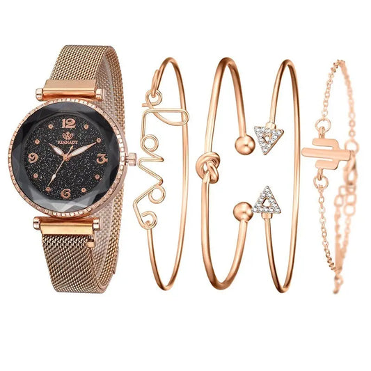 Fashion women's quartz watch bracelet bracelet set null