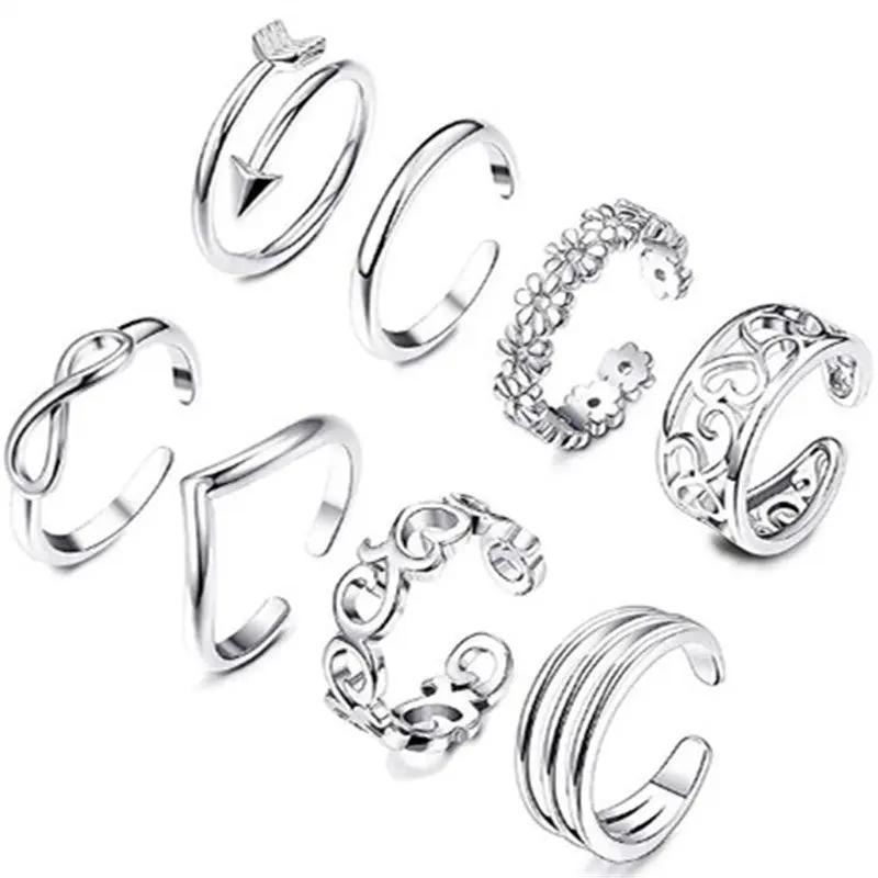 Feet Rings Foot Personality Charm Rose Simple Rings Women's   Rings null