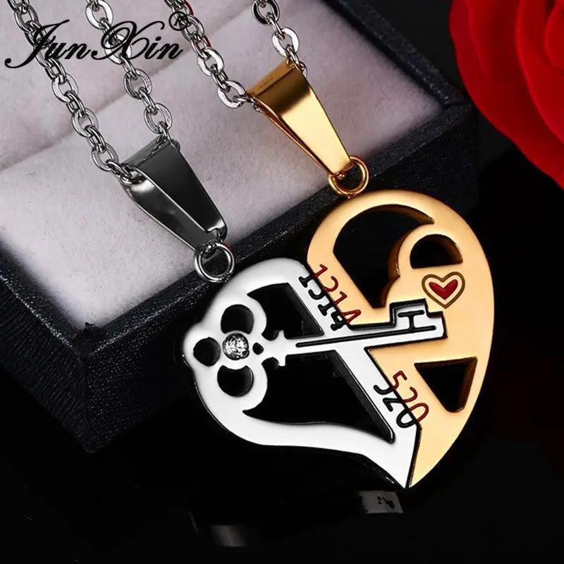 Love Key Combination Couple Necklace null