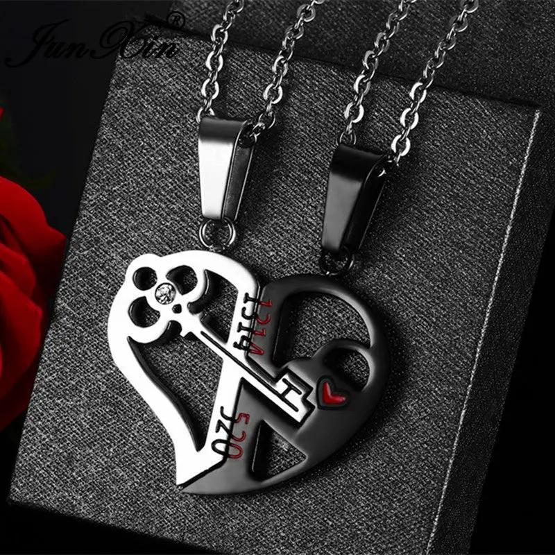 Love Key Combination Couple Necklace null