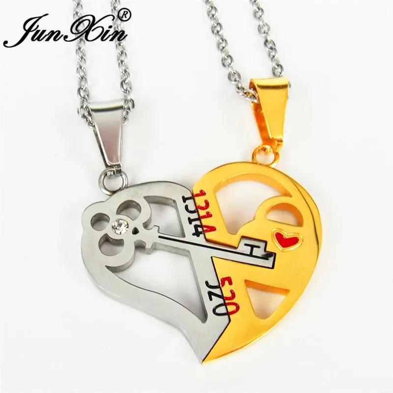 Love Key Combination Couple Necklace null