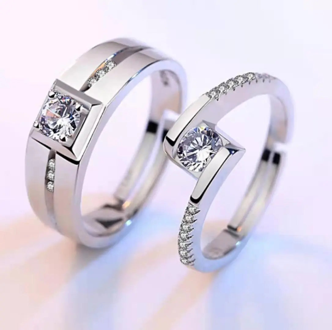 Men's And Women's Tail Rings Heart-shaped Couple Rings null
