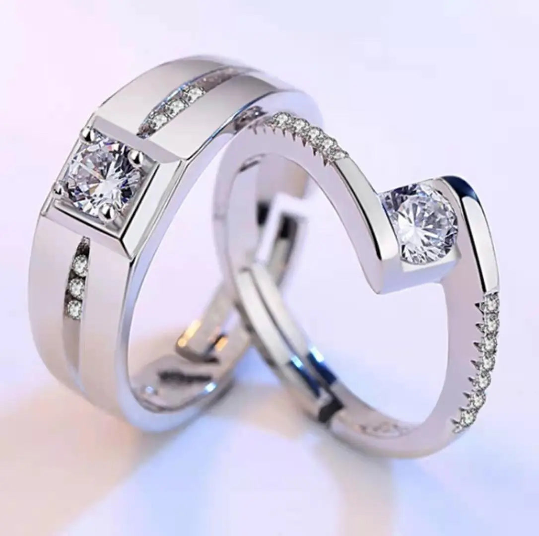 Men's And Women's Tail Rings Heart-shaped Couple Rings null