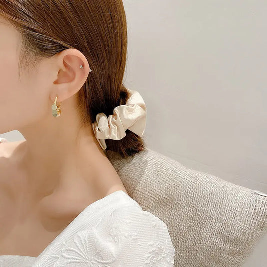 Mini Wafer Earrings null
