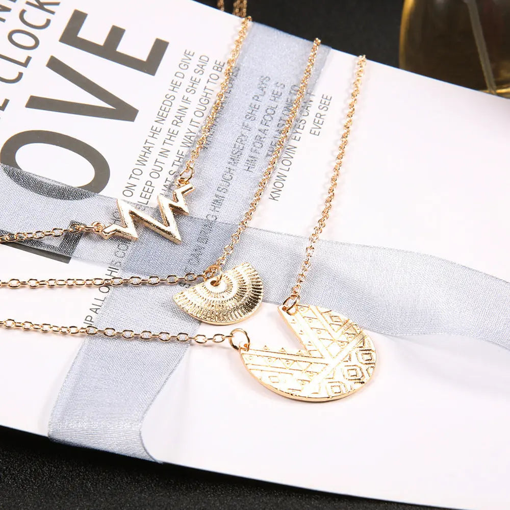 Multi-layer necklace round necklace null