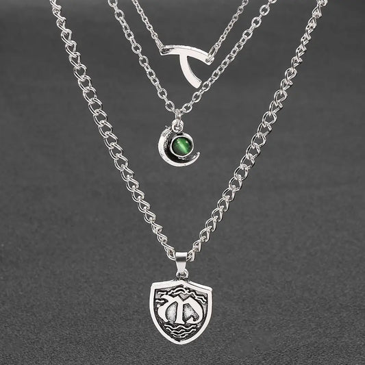 Multilayer short necklace necklace null