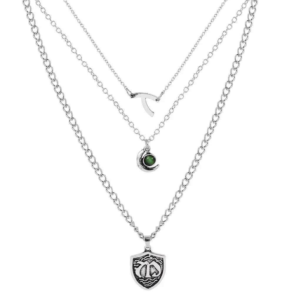 Multilayer short necklace necklace null