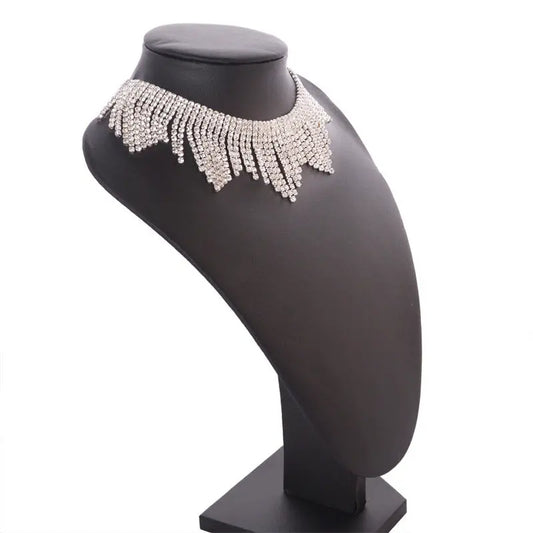 Neck Elements Necklace Tassel Diamond Necklace Alloy Necklace null