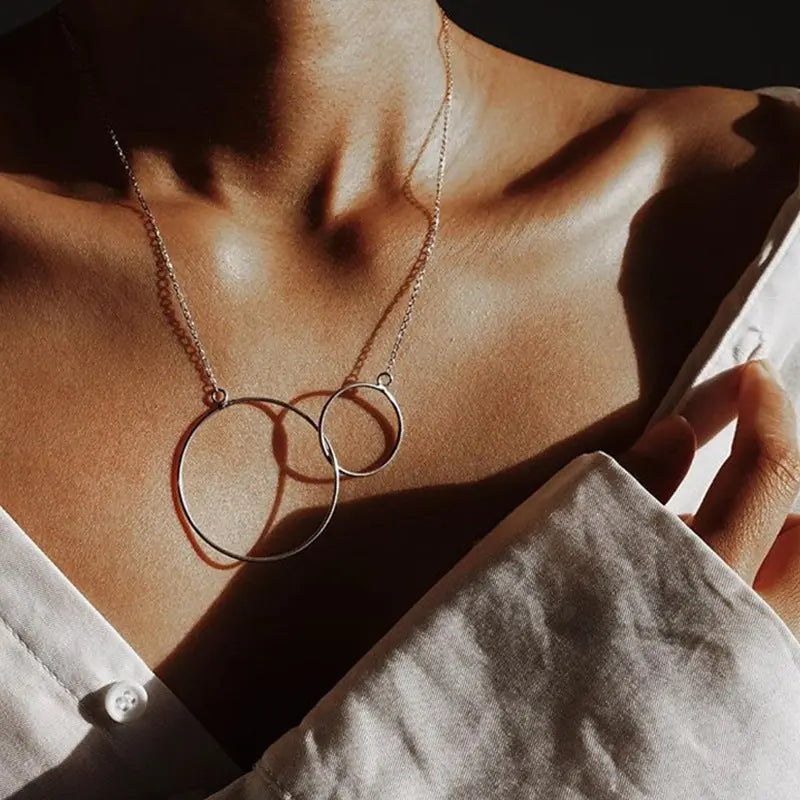 Necklace Double OT Chain Necklace Pendant Necklace null