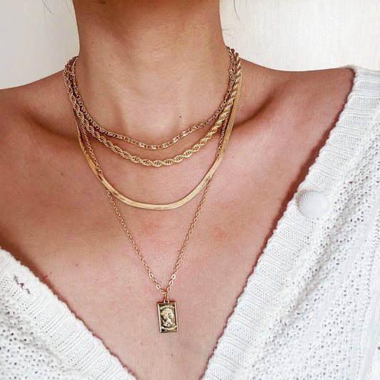Necklace Female Twist Chain Necklace null