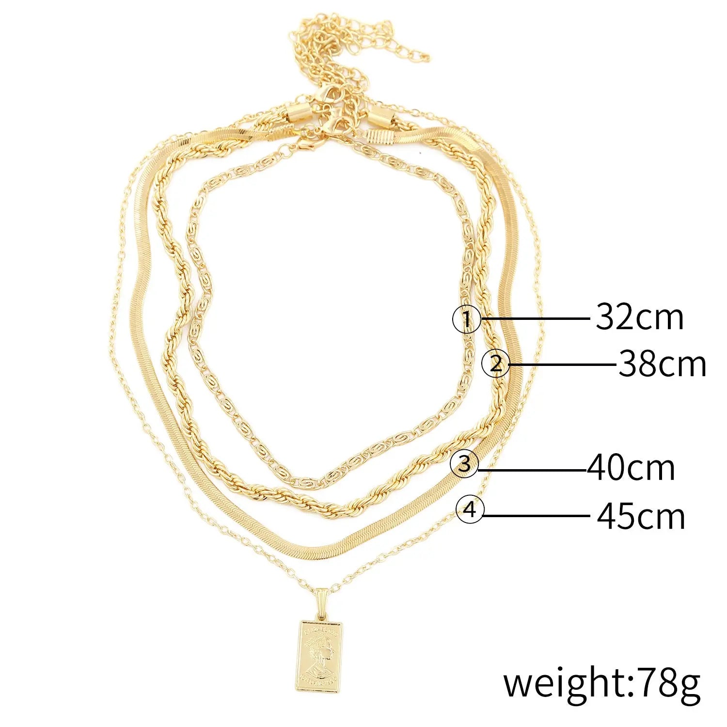 Necklace Female Twist Chain Necklace null
