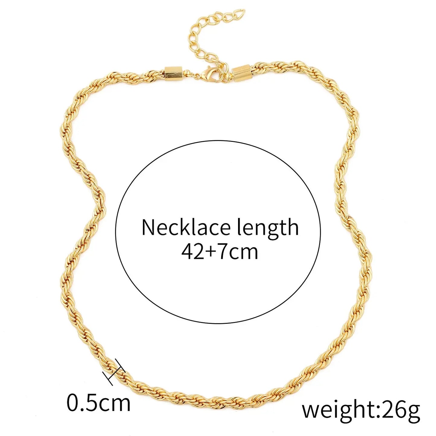 Necklace Female Twist Chain Necklace null