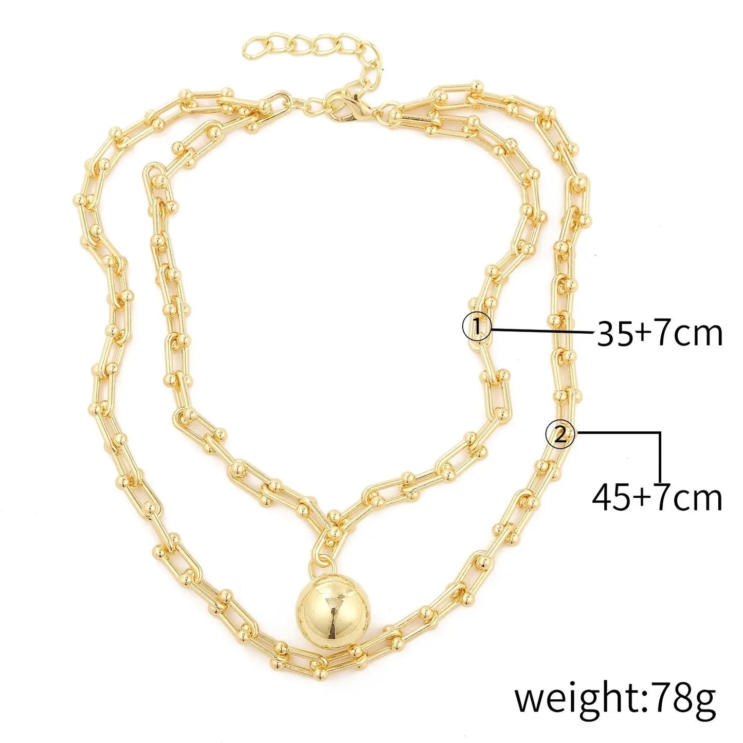 Necklace Female Twist Chain Necklace null