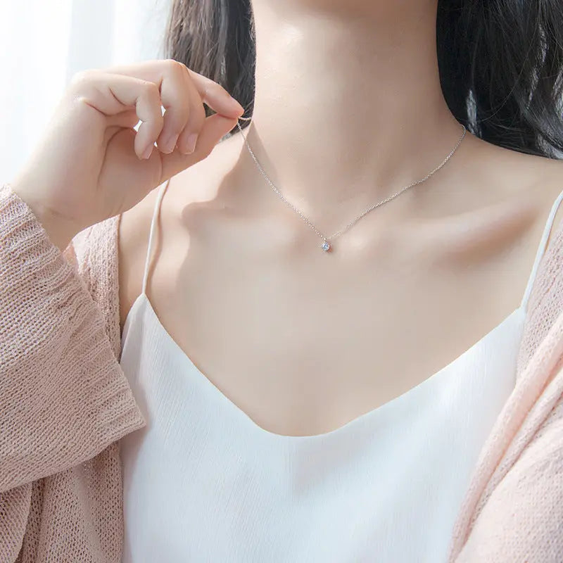 Necklace with Silver Necklace null