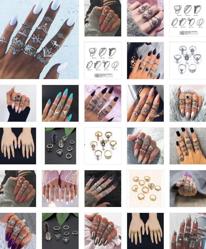 Our Favorite set of rings - Vintage Knuckle Rings! null