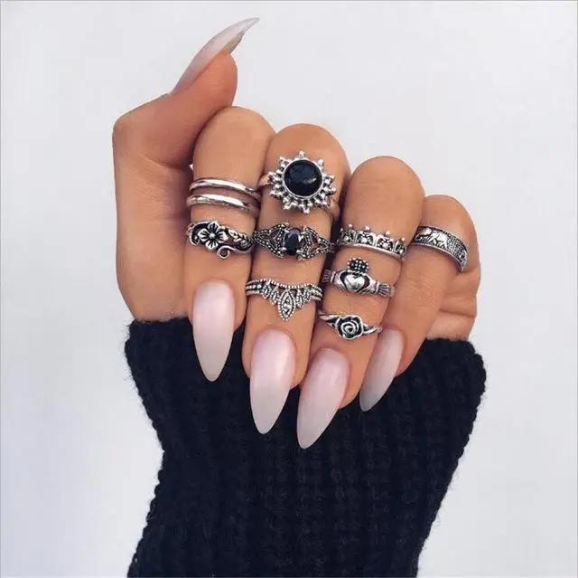 Our Favorite set of rings - Vintage Knuckle Rings! null