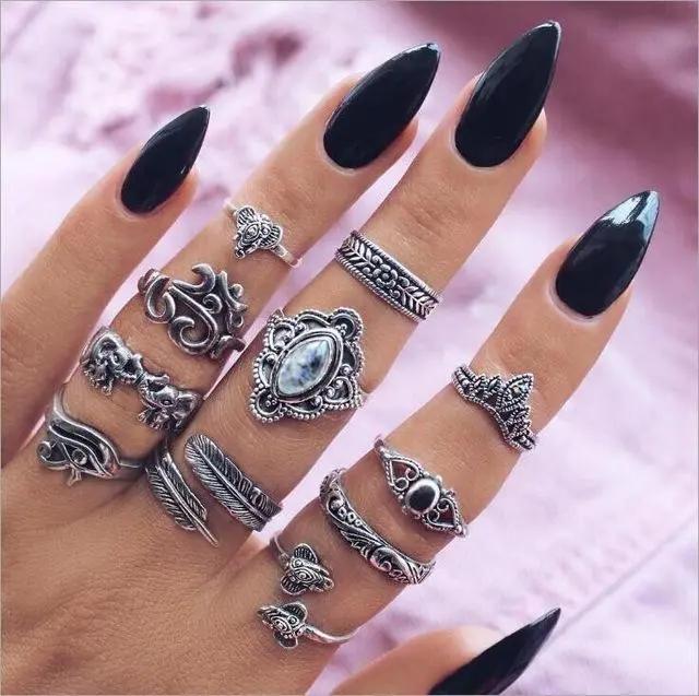 Our Favorite set of rings - Vintage Knuckle Rings! null