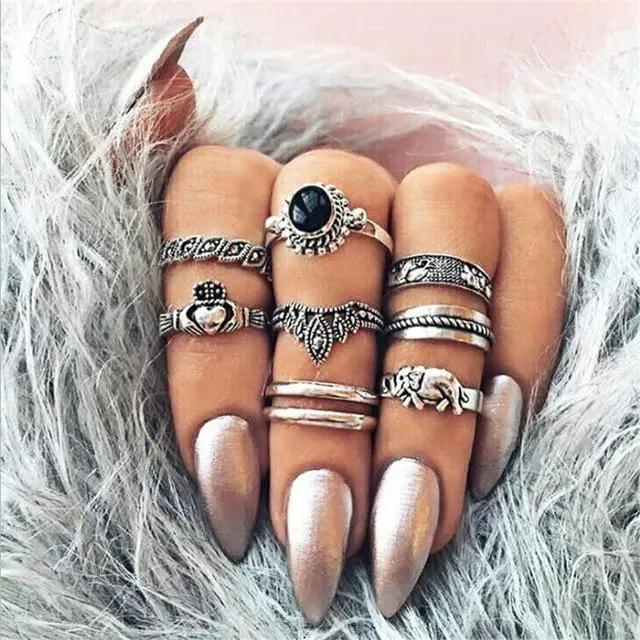 Our Favorite set of rings - Vintage Knuckle Rings! null