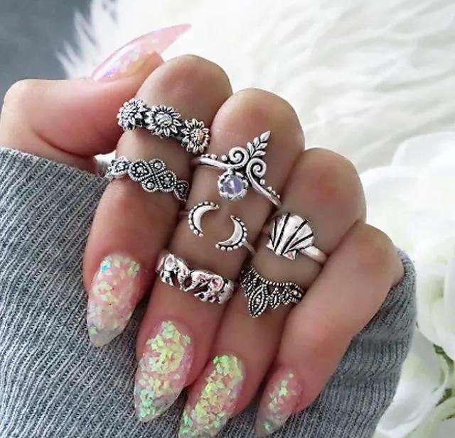 Our Favorite set of rings - Vintage Knuckle Rings! null