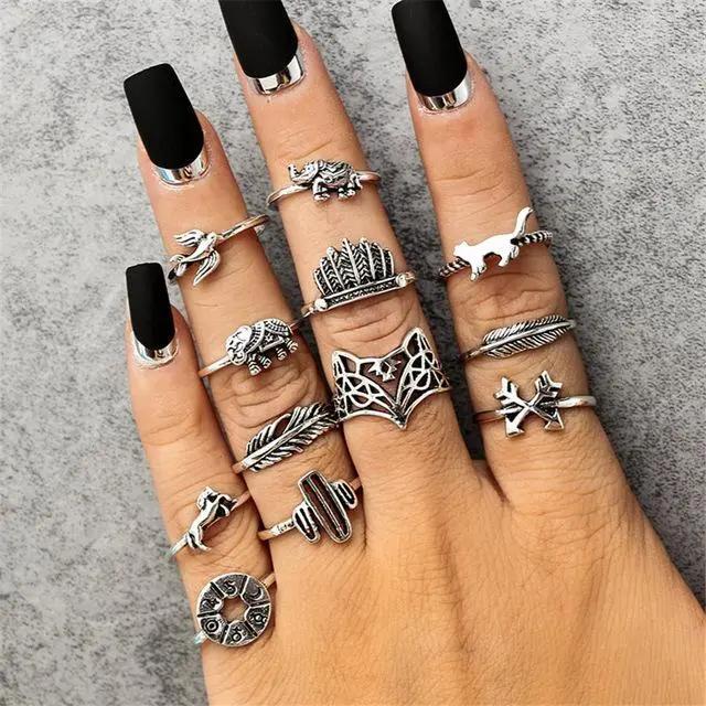 Our Favorite set of rings - Vintage Knuckle Rings! null