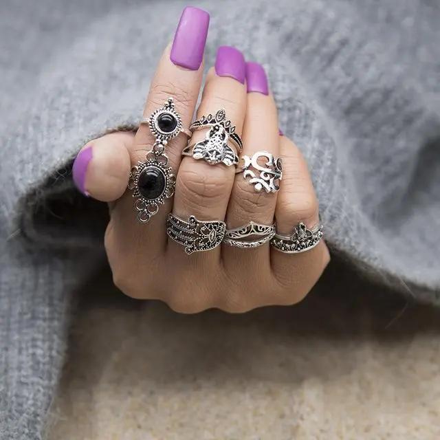 Our Favorite set of rings - Vintage Knuckle Rings! null