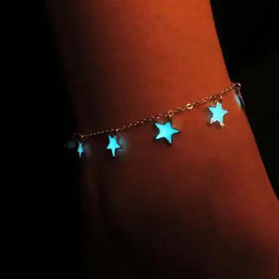 Real night glow bracelets Stars peach blossoms luminous bracelets bracelets null