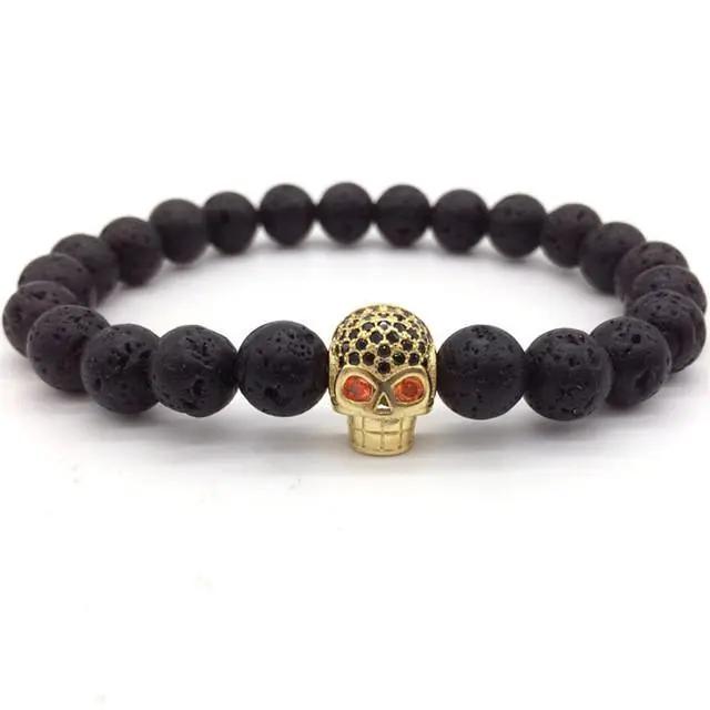 SKULL CHARM BRACELETS null
