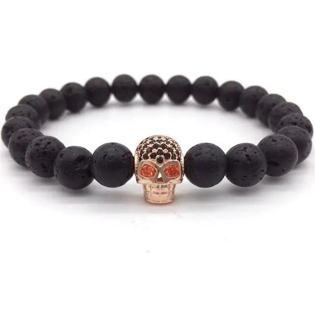 SKULL CHARM BRACELETS null
