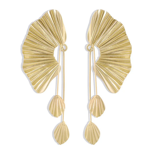 Scallop Earrings Earrings Leaf Earrings null