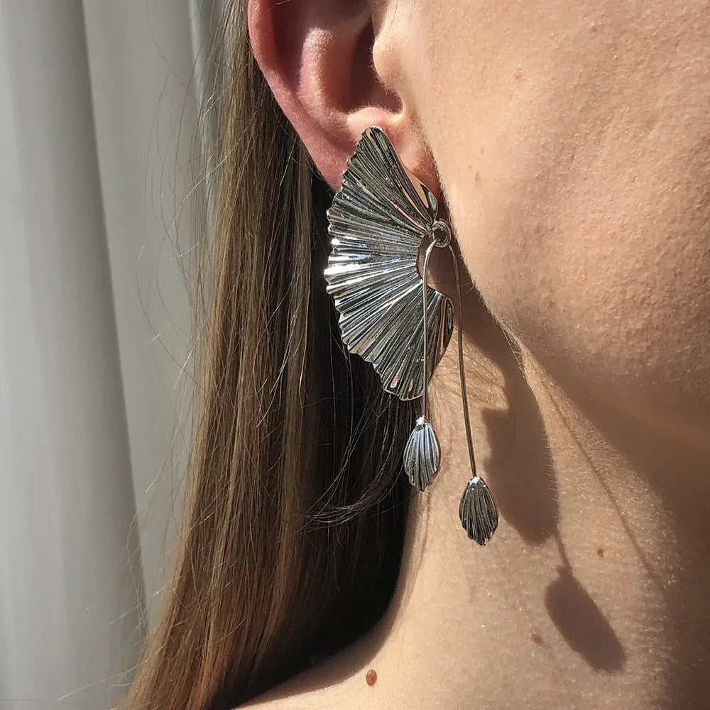 Scallop Earrings Earrings Leaf Earrings null