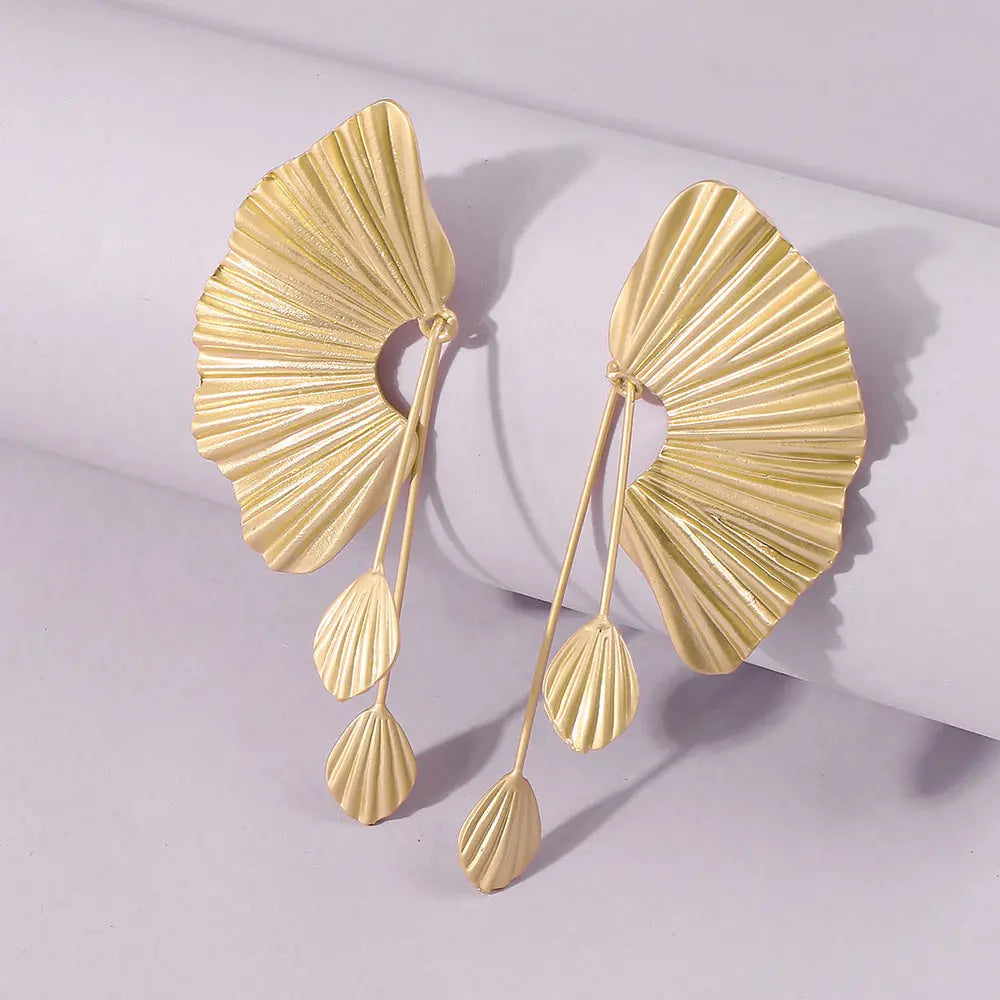Scallop Earrings Earrings Leaf Earrings null