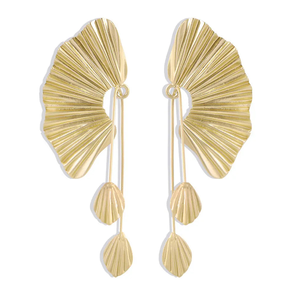 Scallop Earrings Earrings Leaf Earrings null