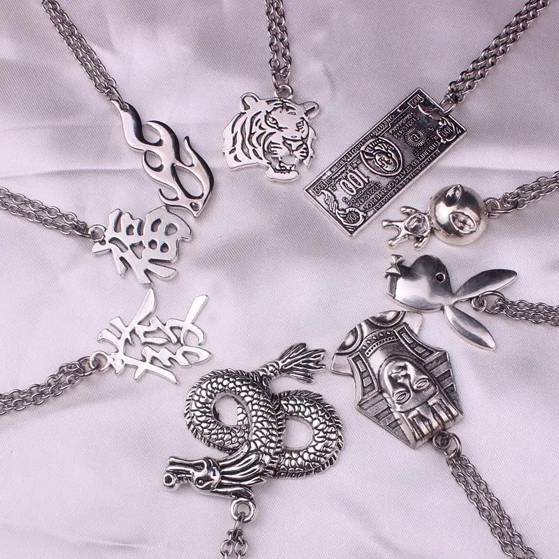 Stainless Steel Chain Necklace Hip Hop Men And Women null