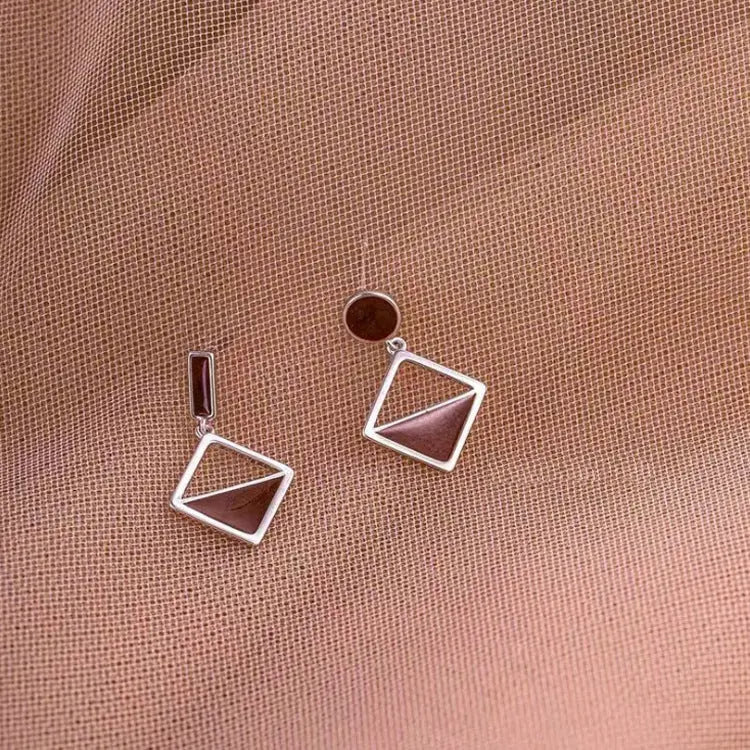 Temperament Earrings Asymmetrical Earrings Frosty Earrings null