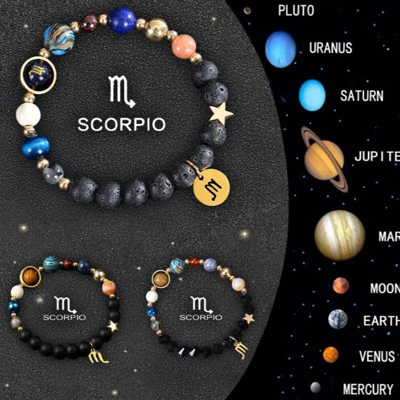 Twelve Zodiac Crystal Bracelets null