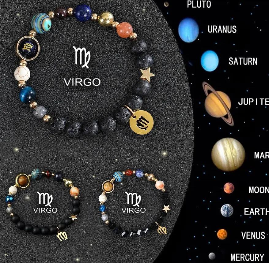 Twelve Zodiac Crystal Bracelets null