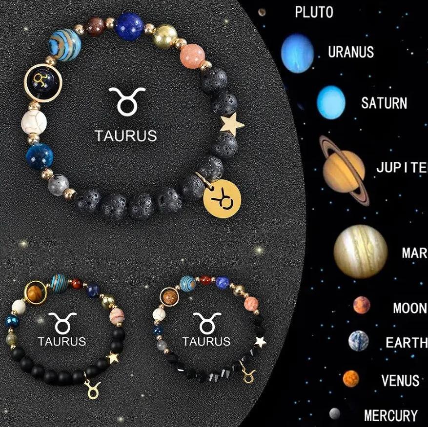 Twelve Zodiac Crystal Bracelets null