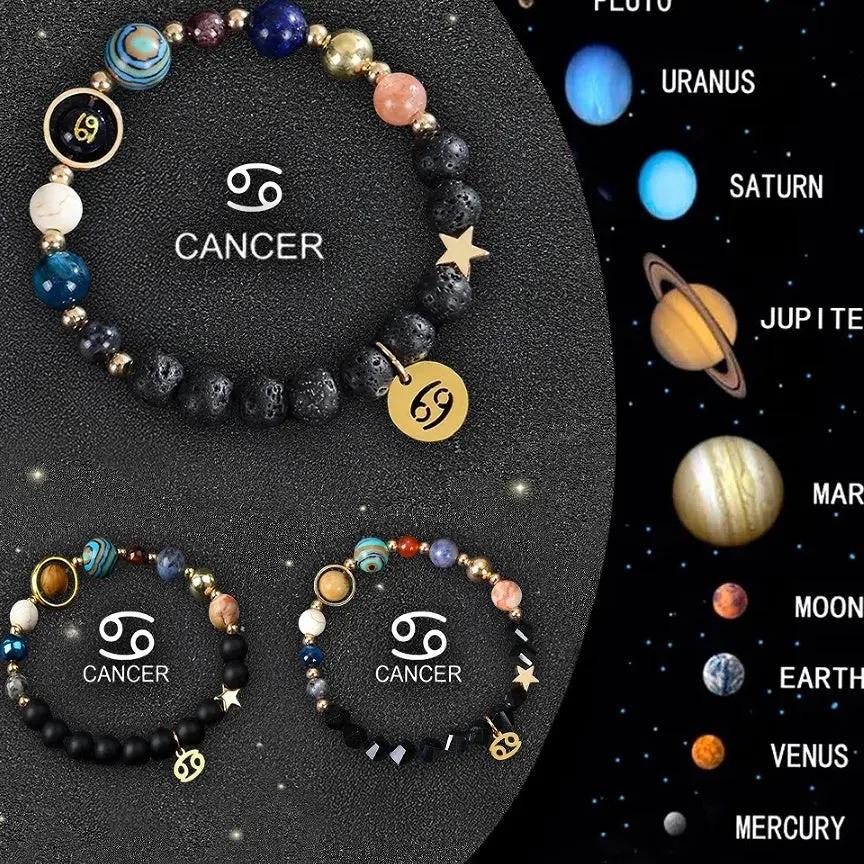 Twelve Zodiac Crystal Bracelets null