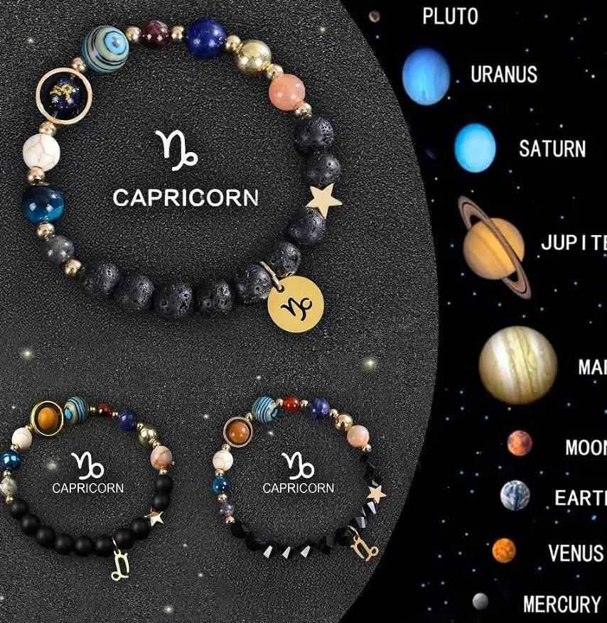 Twelve Zodiac Crystal Bracelets null