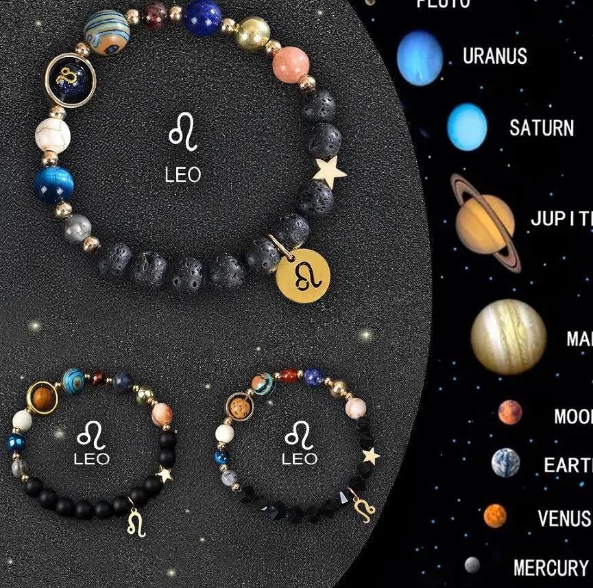 Twelve Zodiac Crystal Bracelets null
