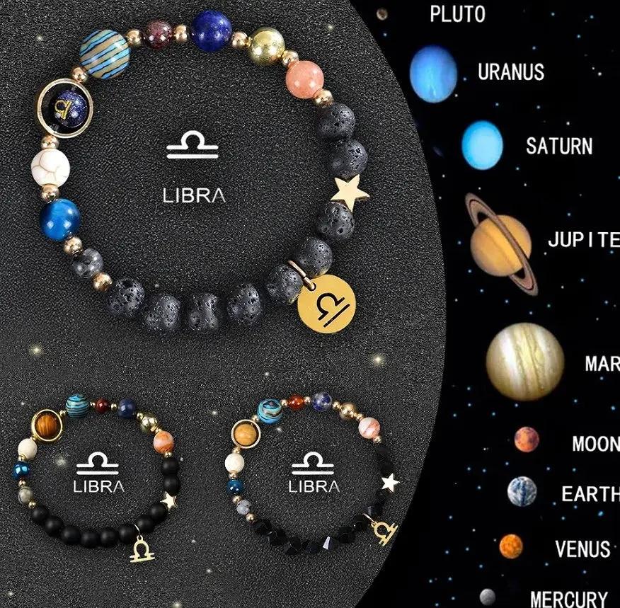 Twelve Zodiac Crystal Bracelets null