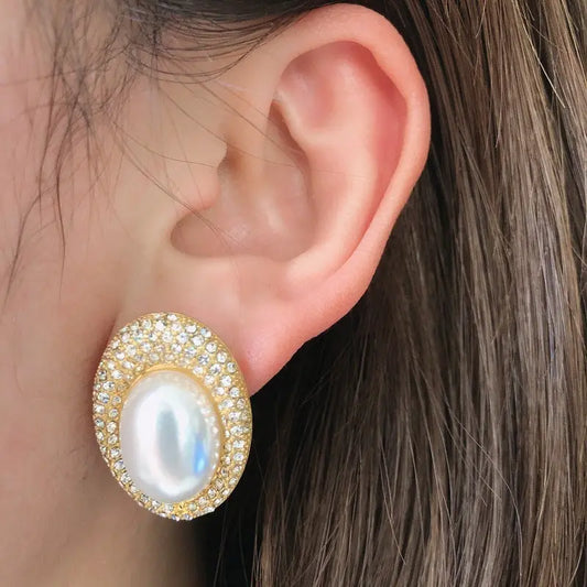 White Pearl Earrings Earrings Retro Drop Earrings null