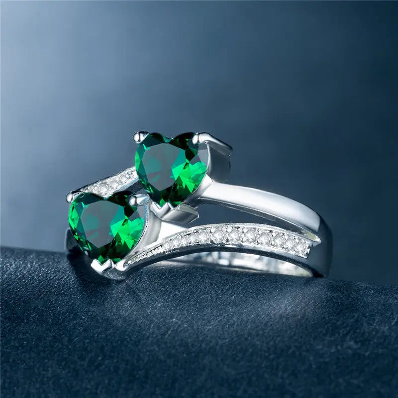 Wholesale of Platinum-plated Copper Rings Jewelry with Zircon Rings null