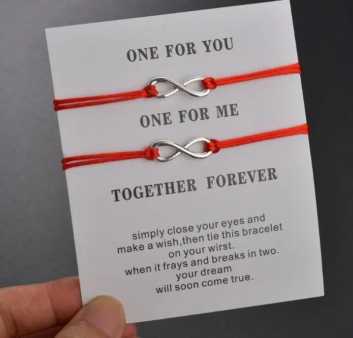 Wish card couple bracelets null
