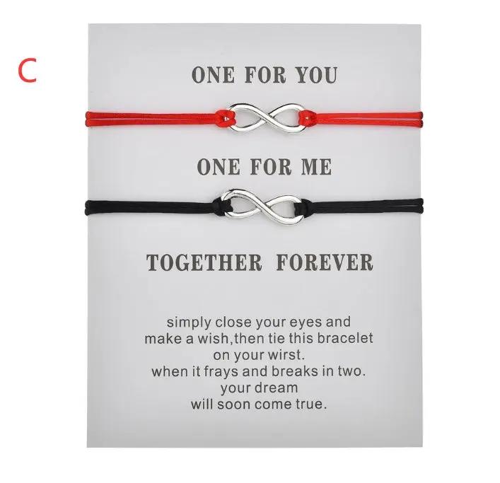 Wish card couple bracelets null