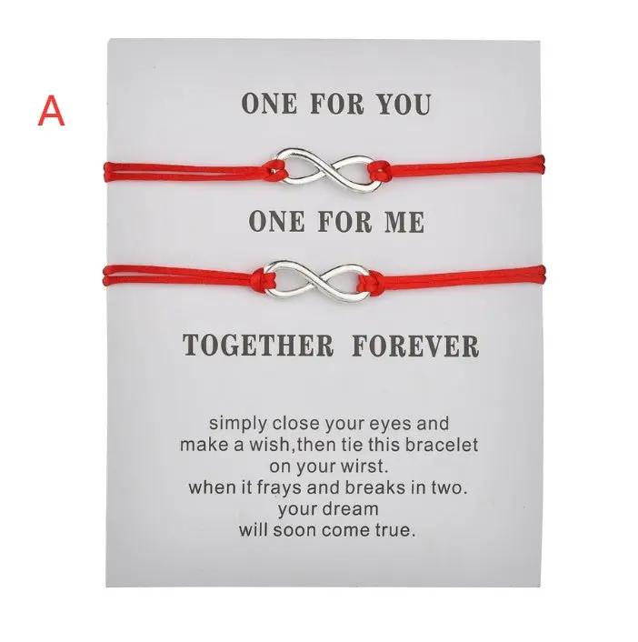 Wish card couple bracelets null