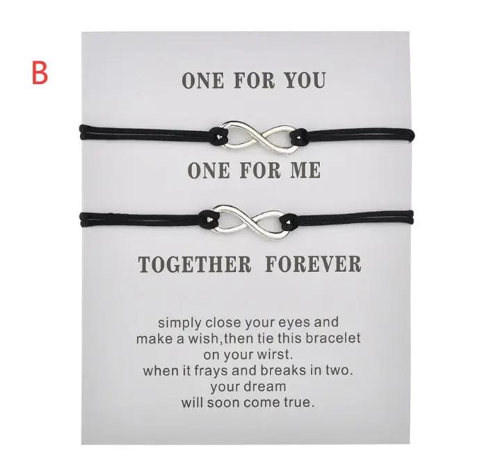 Wish card couple bracelets null